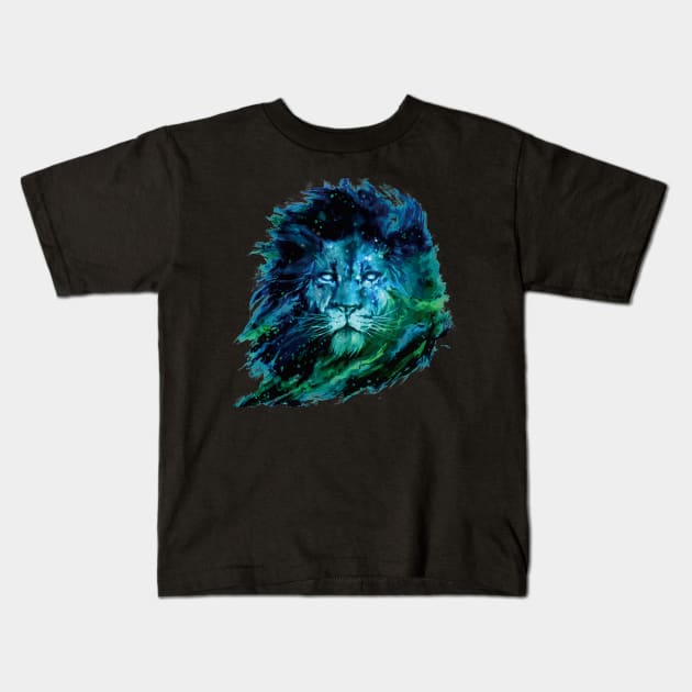 Lion Kids T-Shirt by High Class Arts